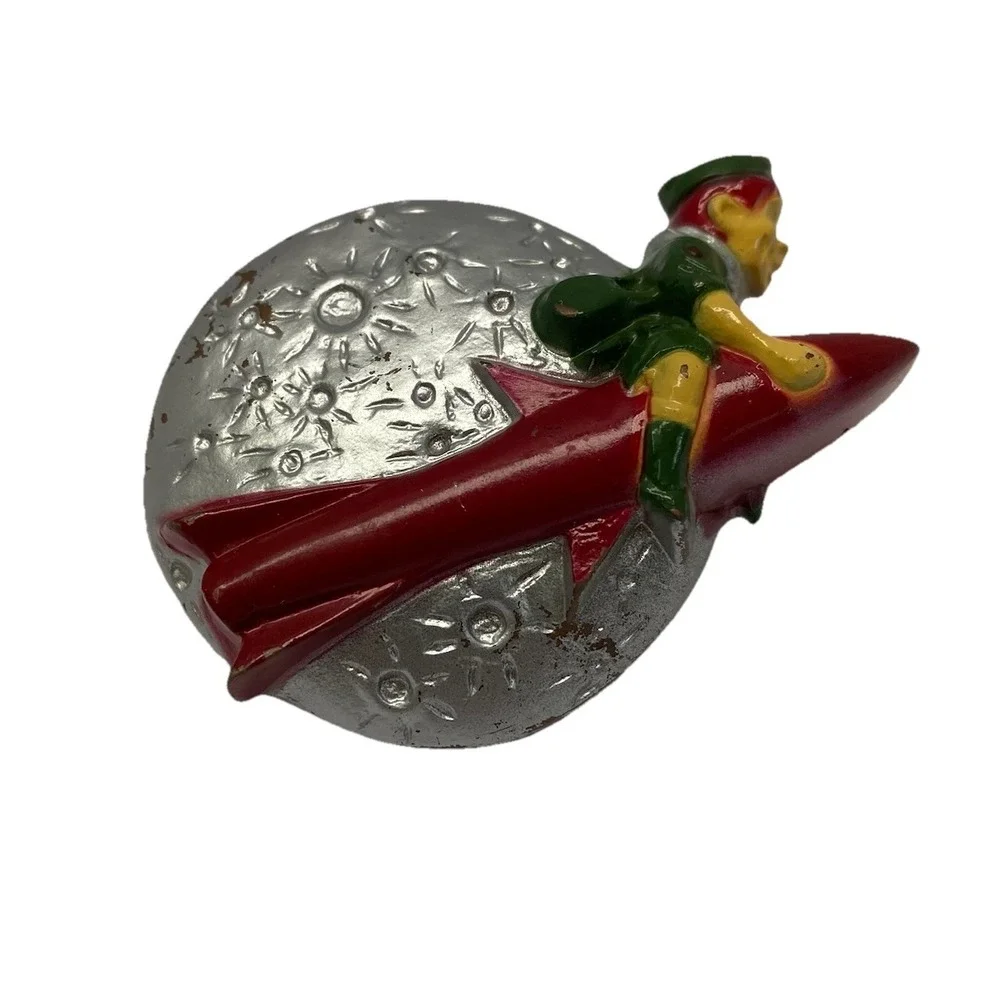 Boy Scout Shooting Past Moon Plastic Neckerchief Tie Slide